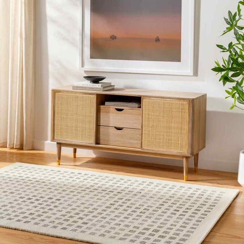 Virgie Modern Light Gray/Cream Area Rug
