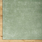 Jett Solid and Border Moss Area Rug