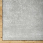 Jett Solid and Border Light Gray Area Rug