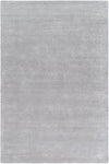 Jett Solid and Border Light Gray Area Rug