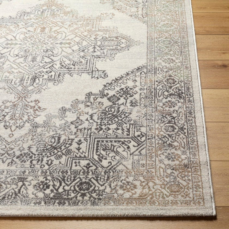 Ulvend Traditional Light Brown/Medium Gray Area Rug