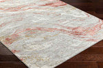 Yun Modern Brick Red Area Rug