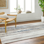 Jessicah Traditional Dark Blue Area Rug