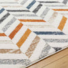 Durwin Modern Burnt Orange Area Rug