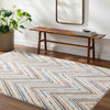 Megin Modern Denim Area Rug