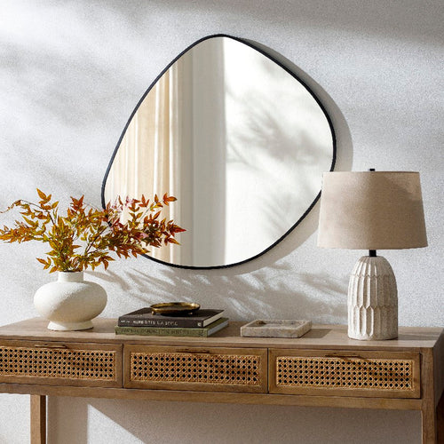 Candance Modern Black Wall Mirror