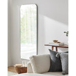 Lashunda Modern Metallic Silver Wall Mirror
