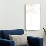 Renna Modern White Wall Mirror