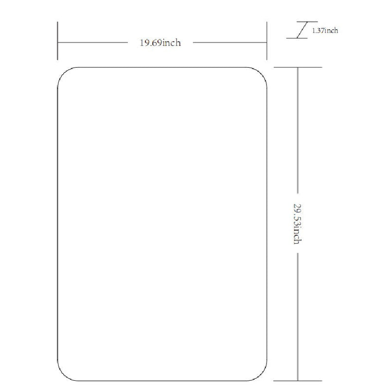 Renna Modern White Wall Mirror