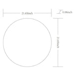 Jarron Modern White Wall Mirror