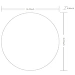 Jarron Modern White Wall Mirror