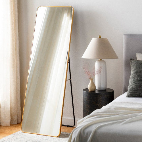 Jackline Modern Gold Wall Mirror