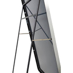 Jackline Modern Metallic Silver Wall Mirror