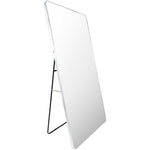 Jackline Modern Metallic Silver Wall Mirror