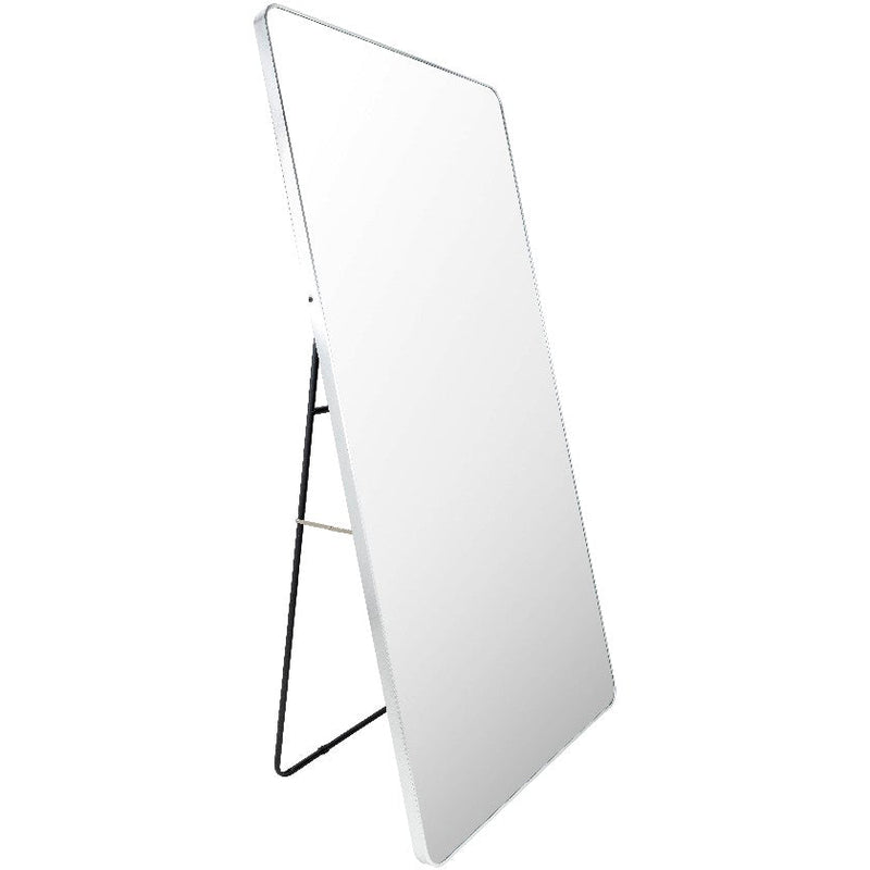 Jackline Modern Metallic Silver Wall Mirror