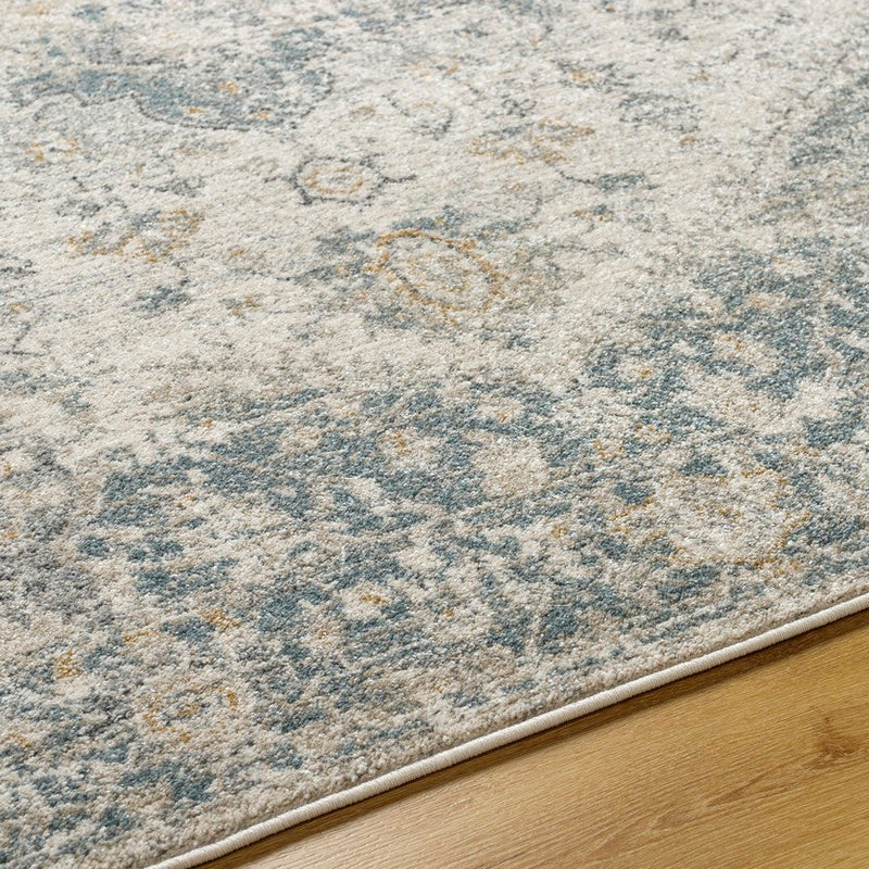 Ranee Traditional Denim/Charcoal Area Rug