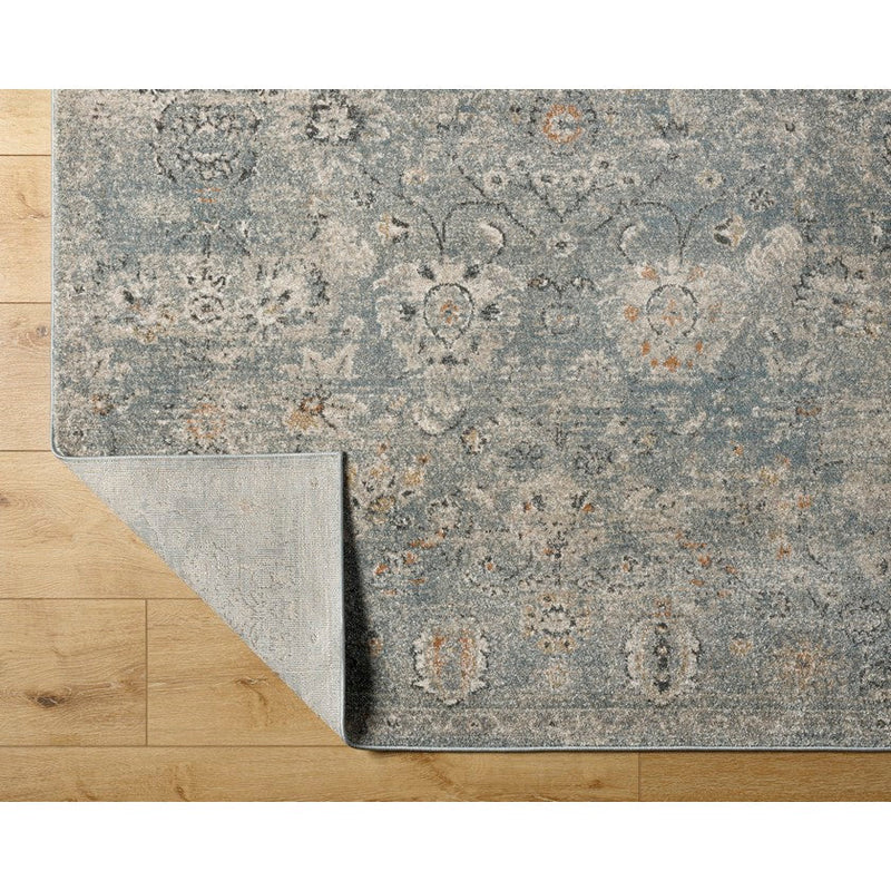 Flint Traditional Slate/Light Beige Area Rug