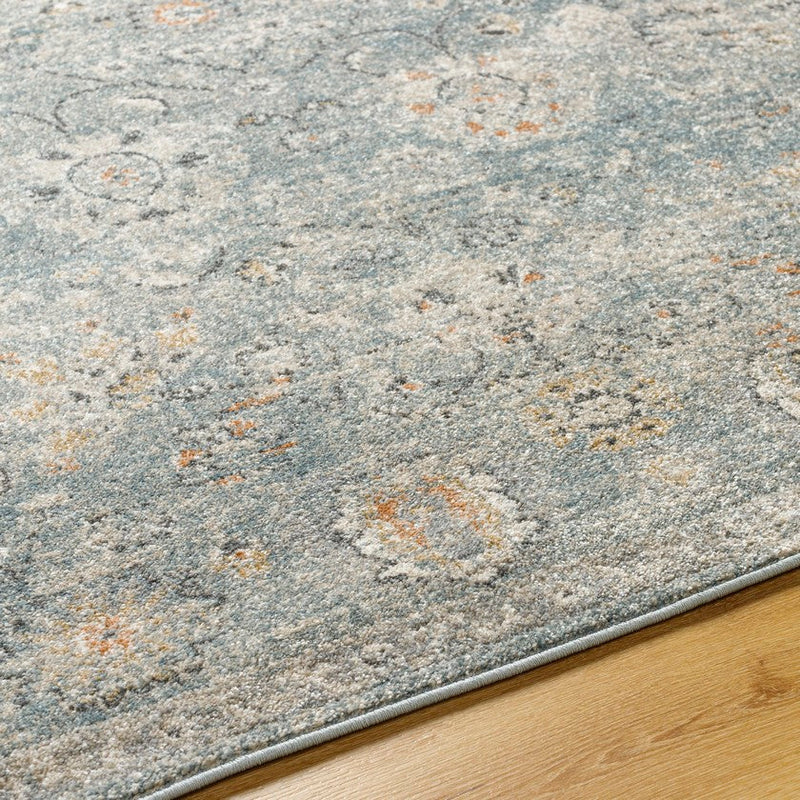 Flint Traditional Slate/Light Beige Area Rug