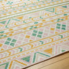 Latroy Bohemian Blush/Green Area Rug