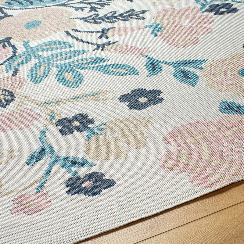 Kyesha Modern Blush/Light Beige Area Rug