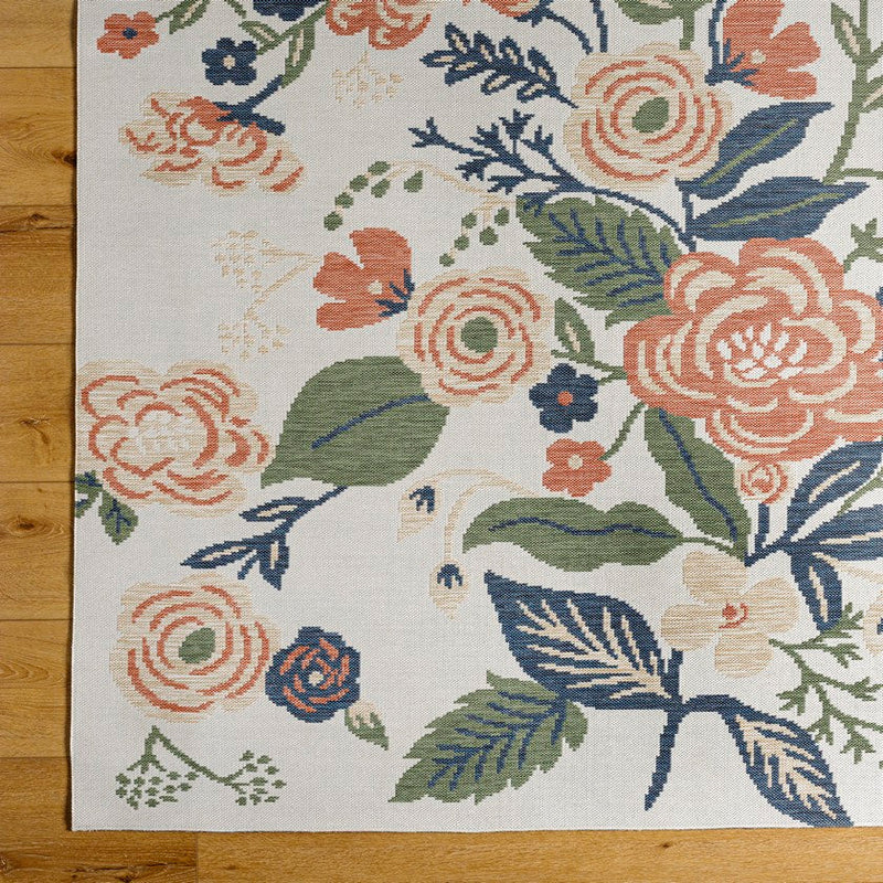 Kyesha Modern Rust/Dark Moss Area Rug