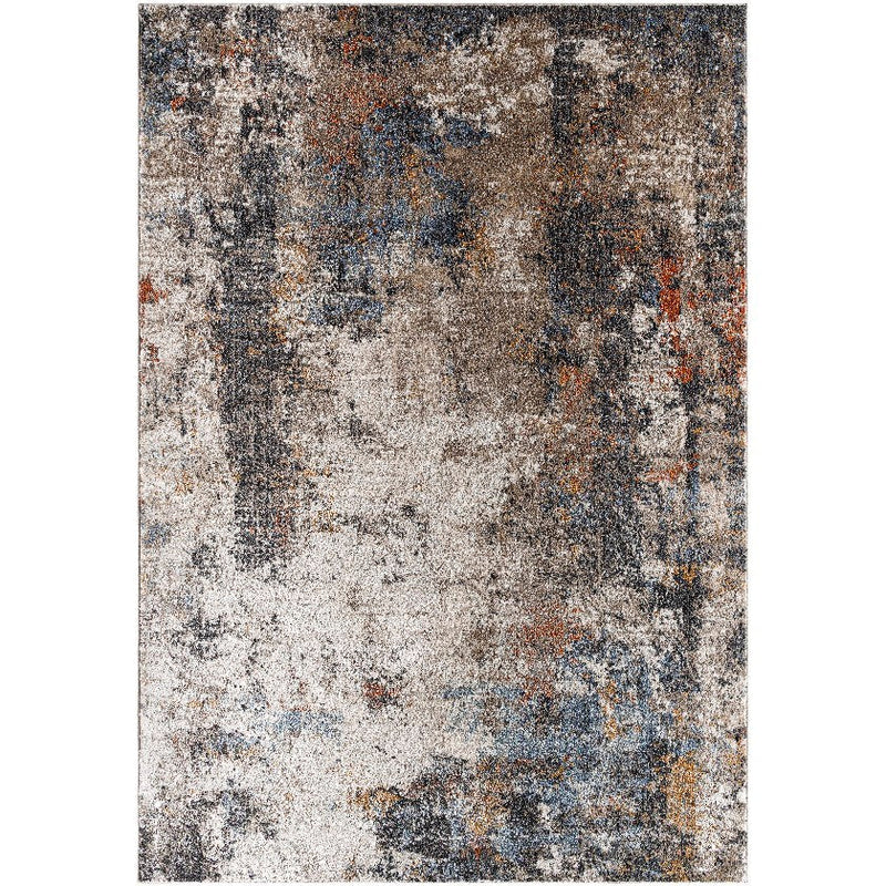 Shenika Modern Light Brown/Charcoal Area Rug