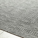 Benjaman Bohemian Black/Cream Area Rug