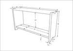 Carisma Brown Console Table
