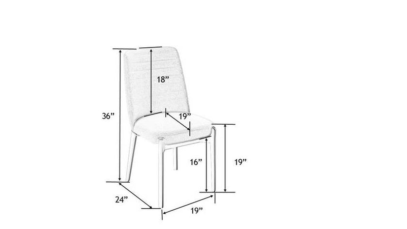 Chavon Light Gray Dining Chair