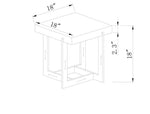 Destry Gray End Table
