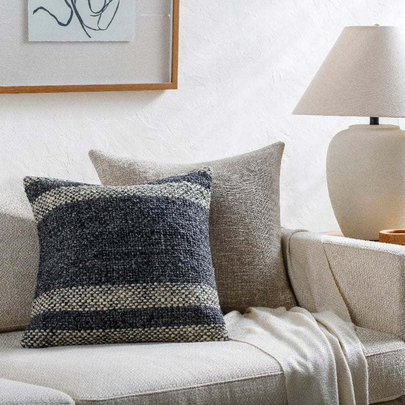 Hiroshi Steel Grey Pillow Cover