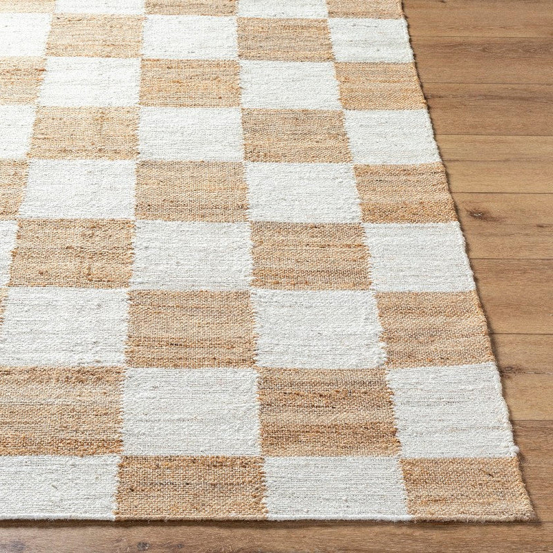 Kamey Texture Tan/Off-White Area Rug - Becki Owens x Livabliss