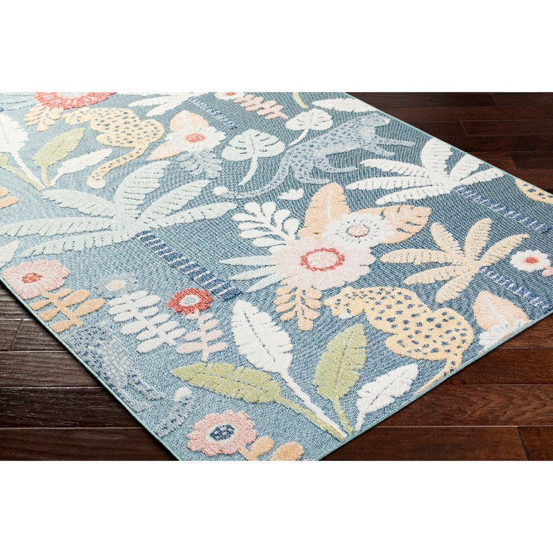 Marquite Cottage Pale Blue Area Rug