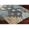 Parth Cottage Charcoal/Blue Area Rug