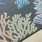 Parth Cottage Charcoal/Blue Area Rug