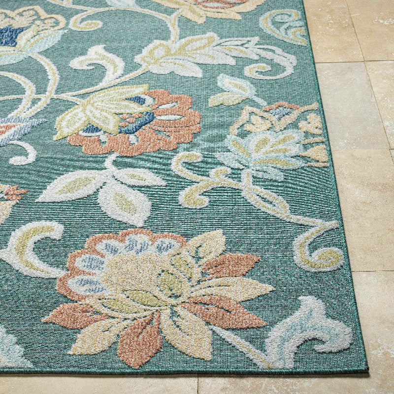 Ottis Cottage Charcoal/Rust Area Rug