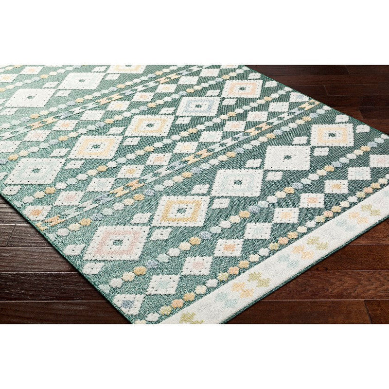 Zarinah Modern Medium Green Area Rug