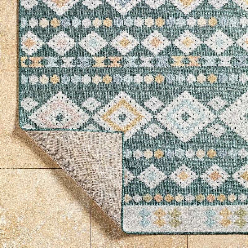Zarinah Modern Medium Green Area Rug