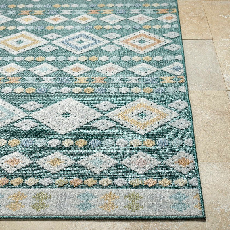 Zarinah Modern Medium Green Area Rug