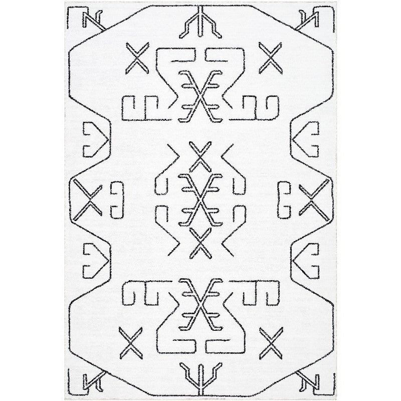 Celisa Modern Ivory Washable Area Rug