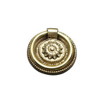 Traditional Rosette Ring Pull, Brass