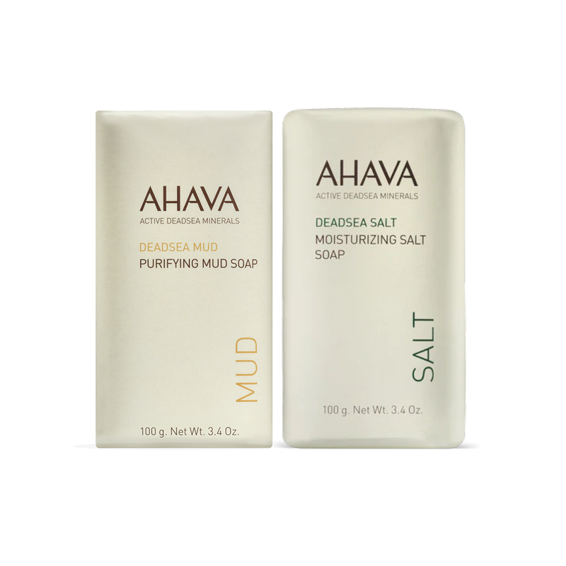 AHAVA Sea-Sourced Soap Set: Mud & Salt