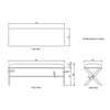 Varosha Gray Bench