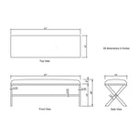 Varosha Gray Bench