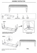 Vasili Beige Bench