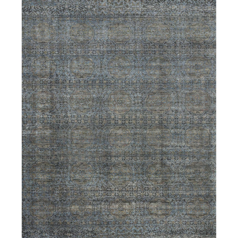 Amara Blue/Gold Hand-Knotted Rug