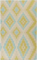 Ailey Global White/Lime Area Rug