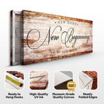 New Home New Beginning New Memories Sign IV
