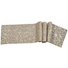 Hand Felted Wool Gold Maze on Gray Table Runner - 16x72"