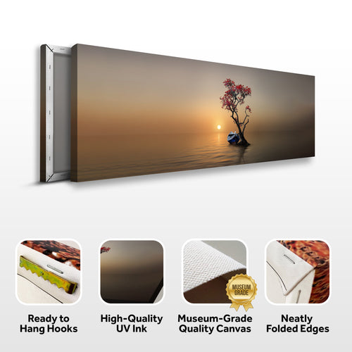 Alone Tree Canvas Wall Art IV